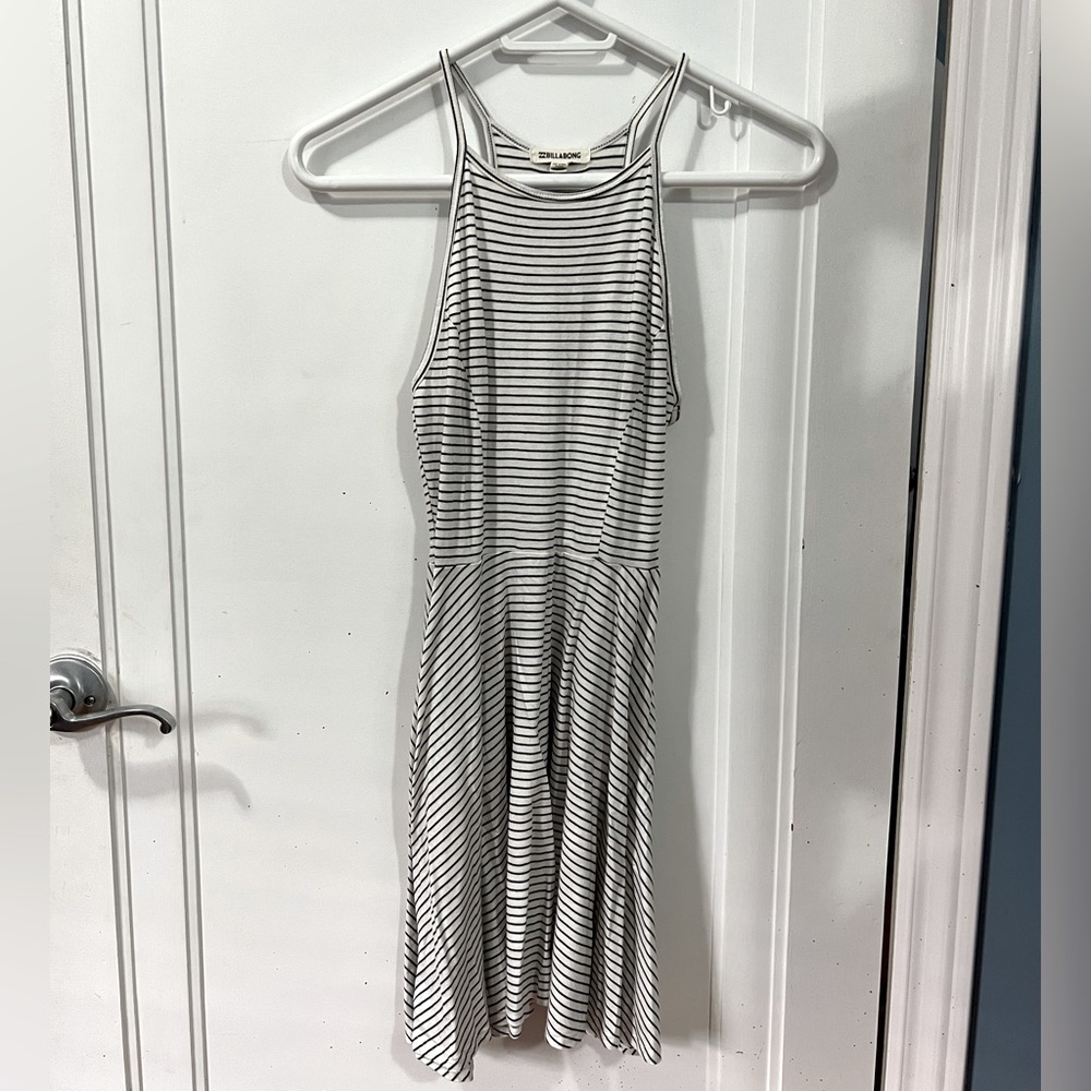 Roxy - short halter nautical stripped dress